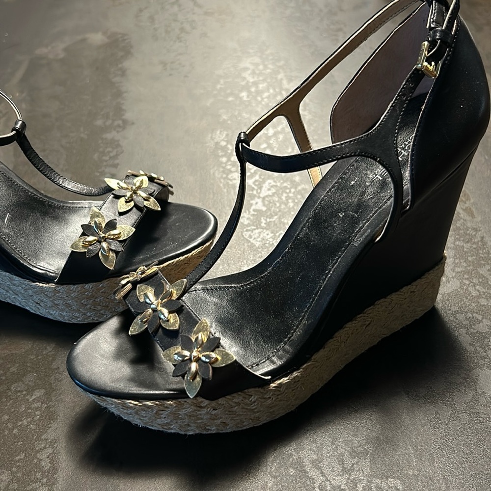 Michael Kors 3 1/2 inch wedge platform heels.